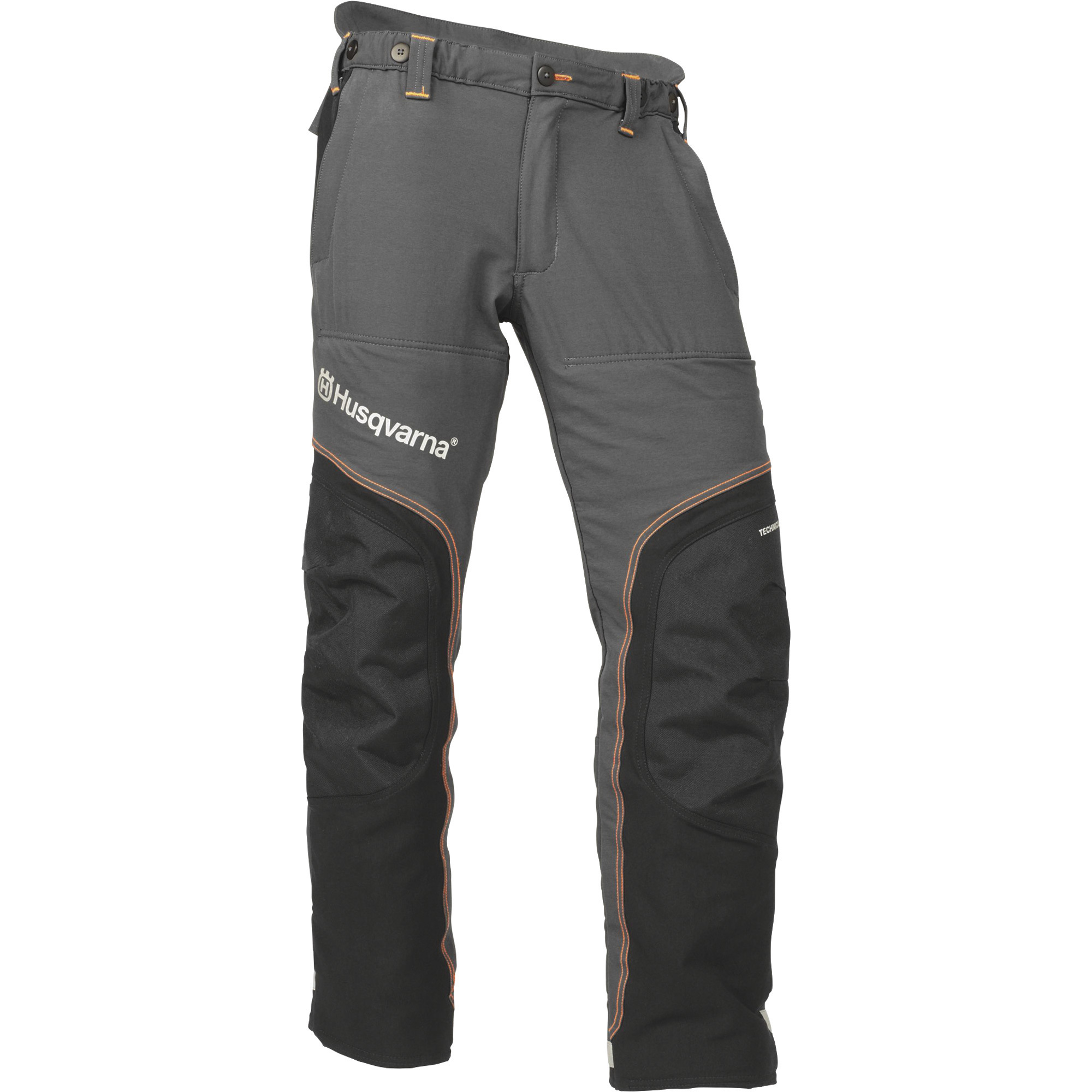Husqvarna Technical Lo-Viz Protective Pants, Medium, Gray